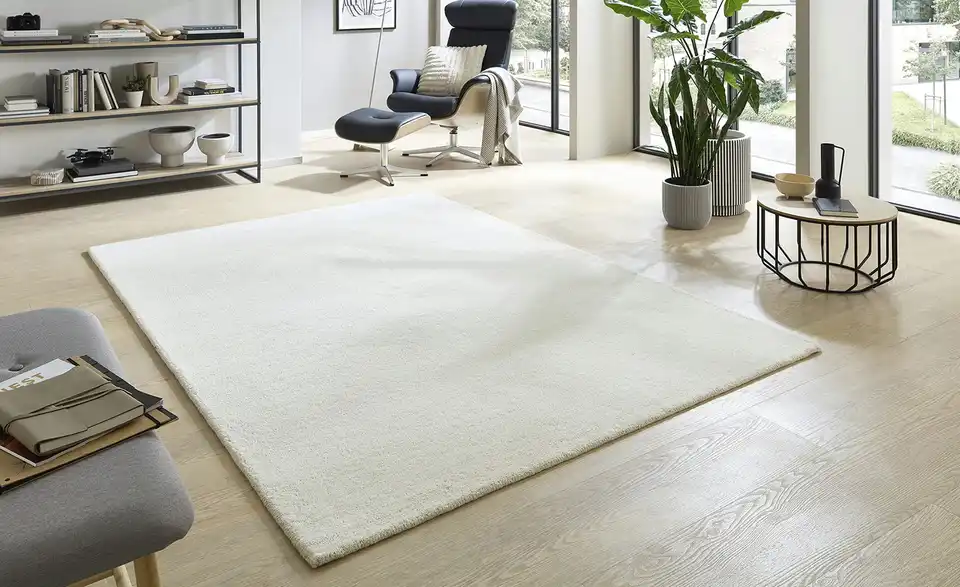 Handtuft-Teppich Royal Gabbeh, in Wohnsituation