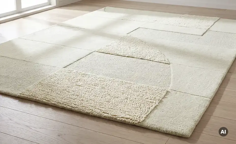 Handtuft-Teppich Victoria, Detailansicht