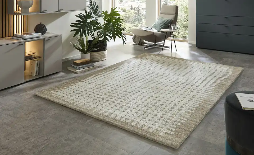 Handtuft-Teppich Victoria, in Wohnsituation