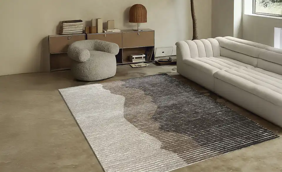 como Handtuft-Teppich Biyela, in Wohnsituation
