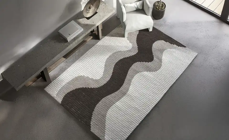 como Handtuft-Teppich Itaju II, in Wohnsituation