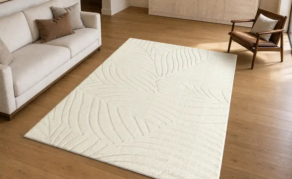 como Webteppich Jacquard, in Wohnsituation