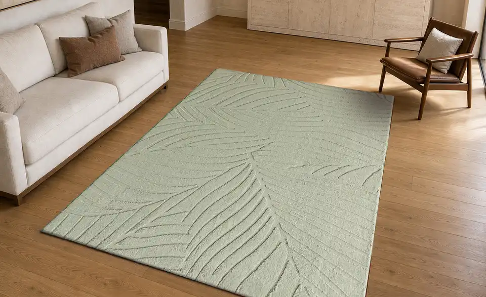 como Webteppich Jacquard, in Wohnsituation