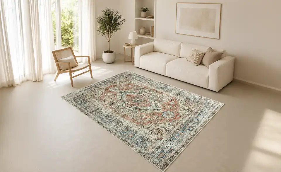 como Webteppich Jacquard Loop, in Wohnsituation