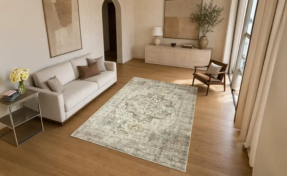 como Webteppich Jacquard Loop, in Wohnsituation