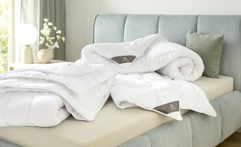como 4-Jahreszeiten-Steppbett Kuschelweich, in Wohnsituation