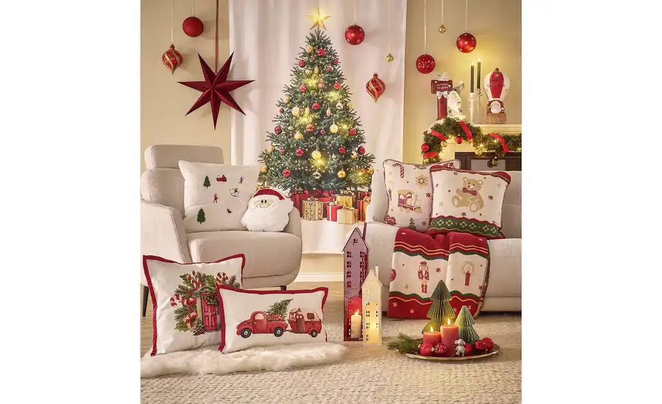 Villeroy & Boch Plaid Delight Ruby, in Wohnsituation