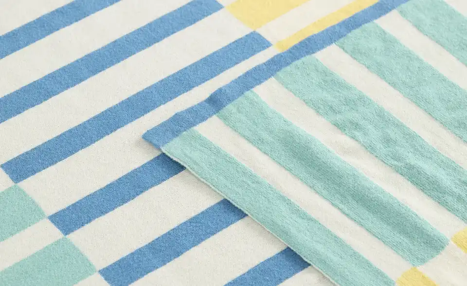 como Strickplaid Jade, Detailansicht