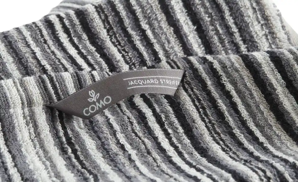 como Gästetuch Jacquard Streifen, Detailansicht