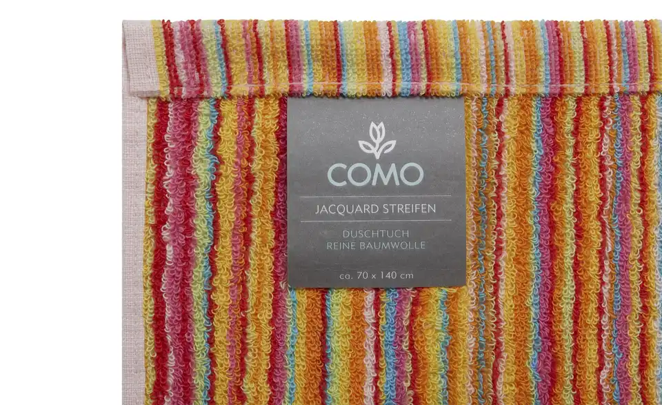 como Duschtuch Jacquard Streifen, Detailansicht