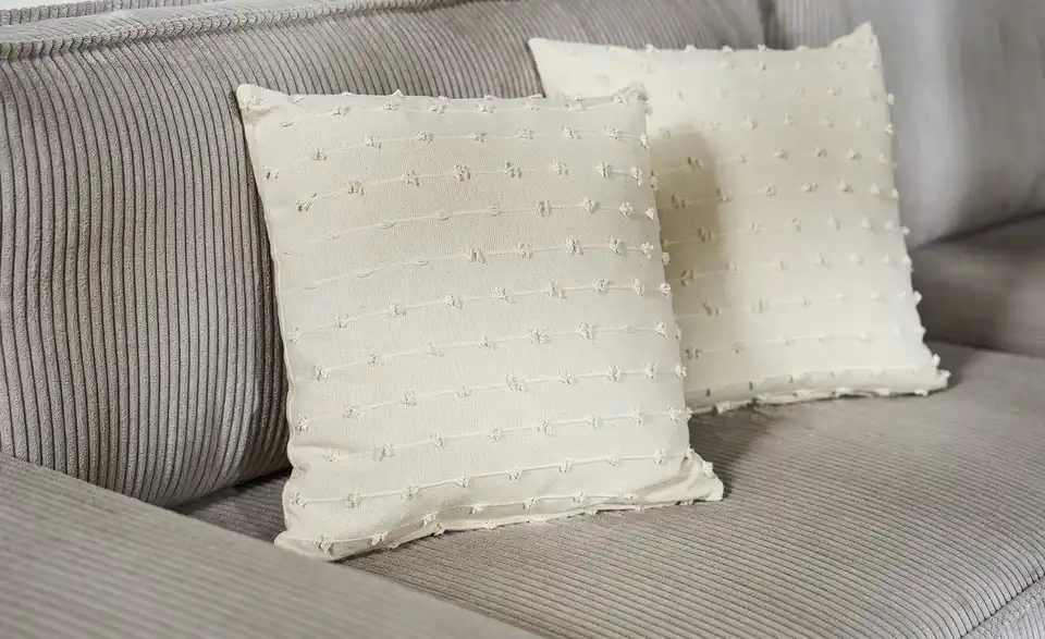 como Kissen Leinenoptik, in Wohnsituation