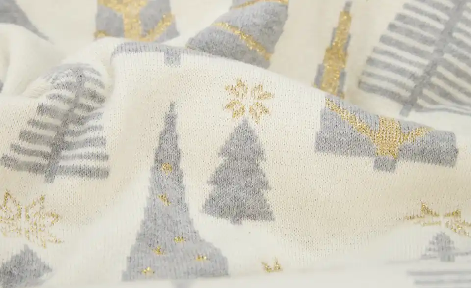 como Plaid Bäume, Detailansicht
