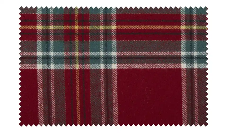 como Biber Bettwäsche Tartan, Stoffstruktur