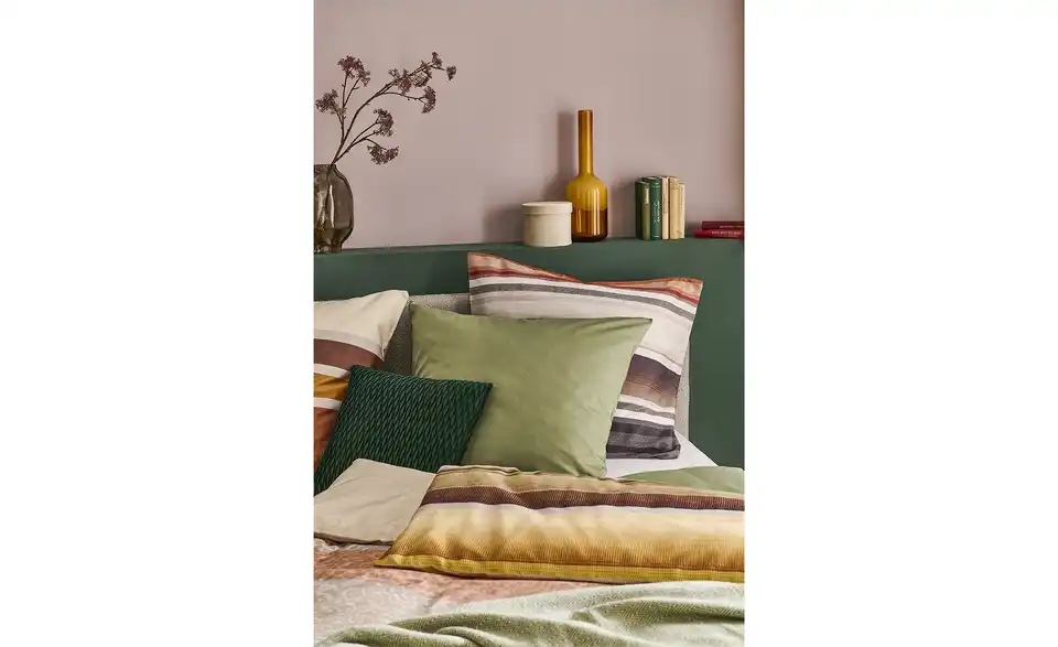 como Satin Bettwäsche Vintage Blossom Stripes, in Wohnsituation