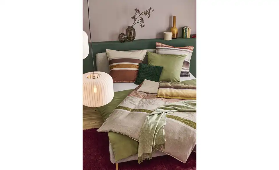 como Satin Bettwäsche Vintage Blossom Stripes, in Wohnsituation