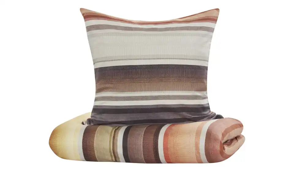 como Satin Bettwäsche Vintage Blossom Stripes, Perspektive