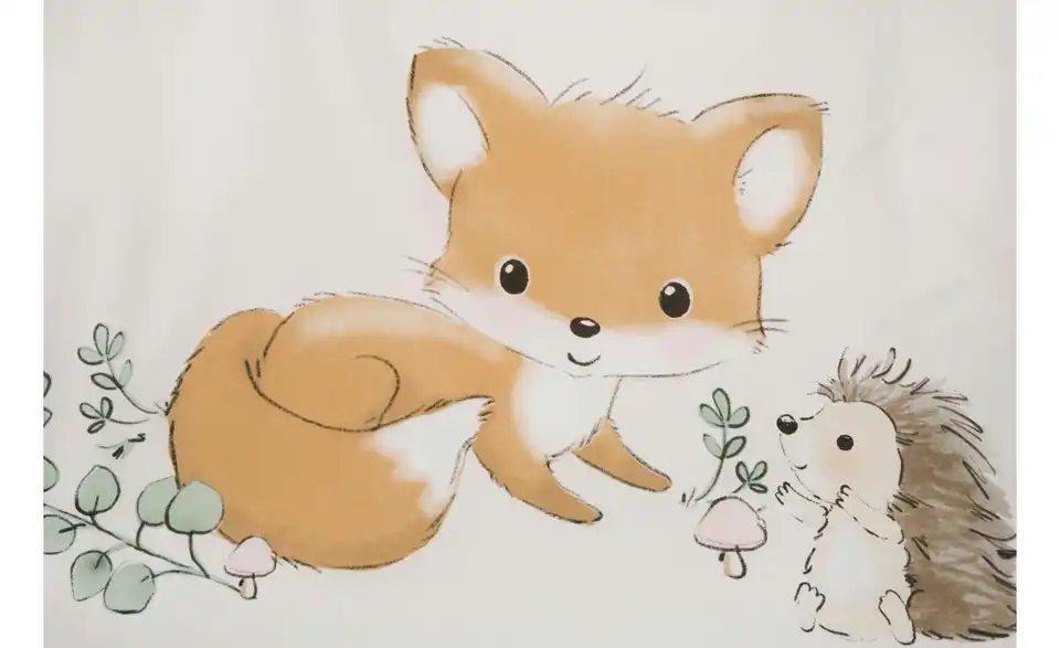 Herding Bettwäsche-Set Waldfreunde, Detailansicht