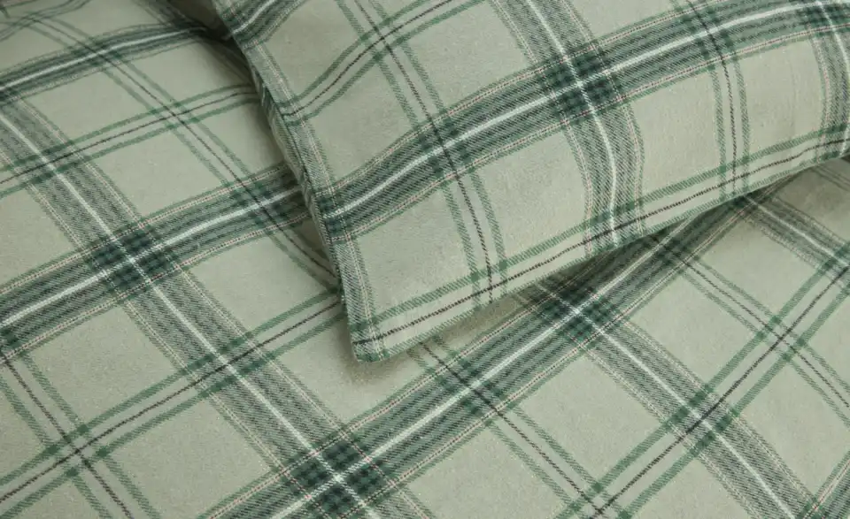 como Biber Bettwäsche Tartan, Detailansicht