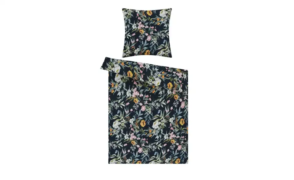 como Biber Bettwäsche Night Flower, Frontansicht