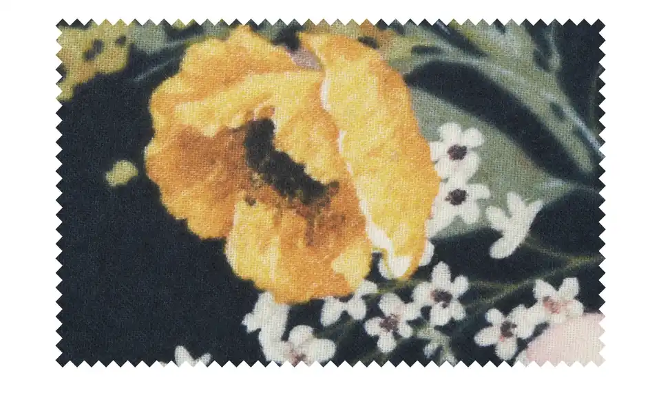 como Biber Bettwäsche Night Flower, Stoffstruktur