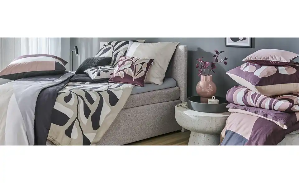 SCHÖNER WOHNEN Kollektion Satin Wende-Bettwäsche Jolie, in Wohnsituation