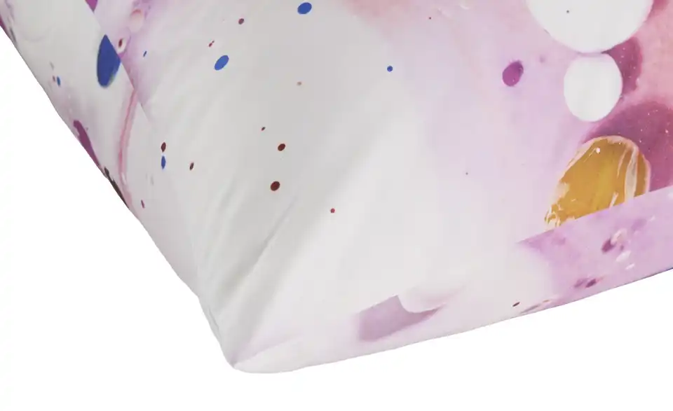 indigo Mako-Satin Bettwäsche Fluid, Detailansicht