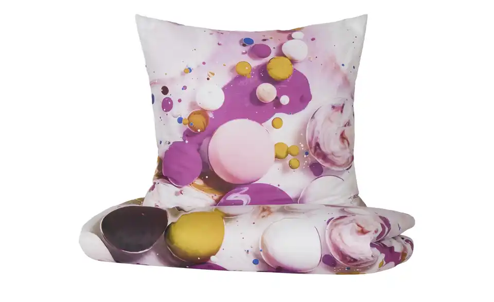 indigo Mako-Satin Bettwäsche Fluid, Perspektive