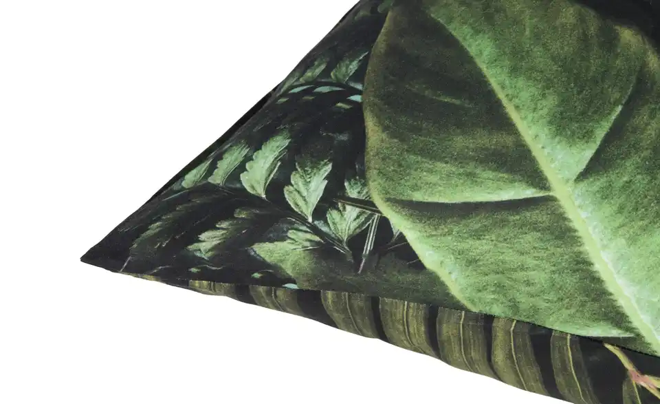 indigo Mako-Satin Wende-Bettwäsche Shaggy, Detailansicht