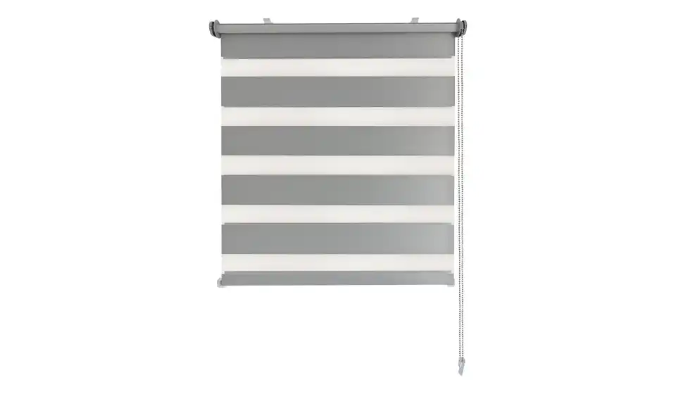 como Seitenzugrollo D&N Duorollo Blackout, Frontansicht