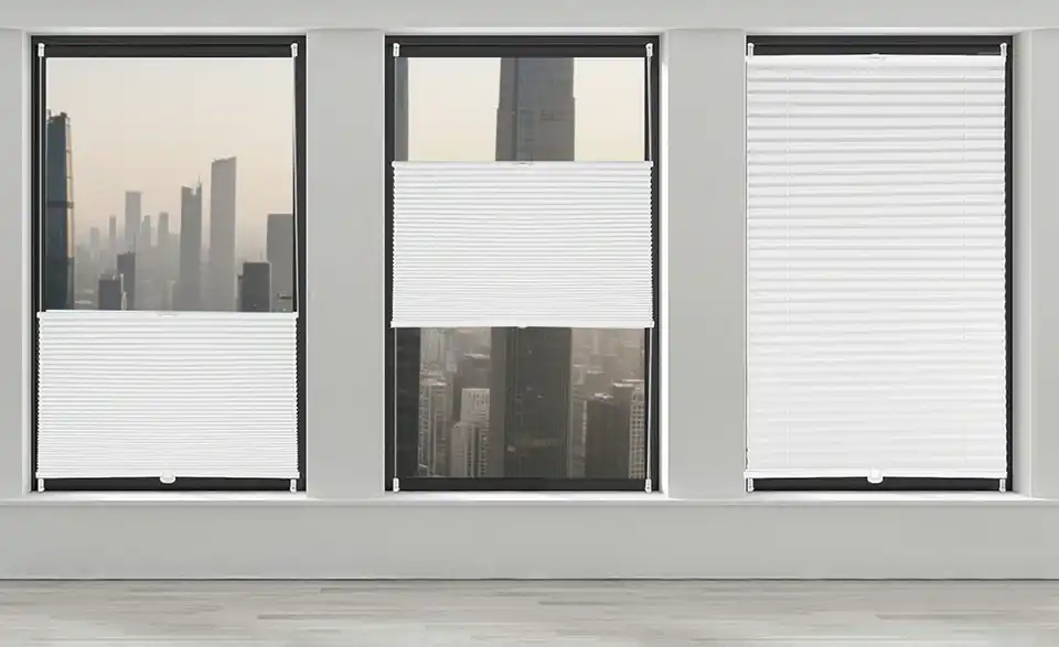 como Plissee Uni, in Wohnsituation