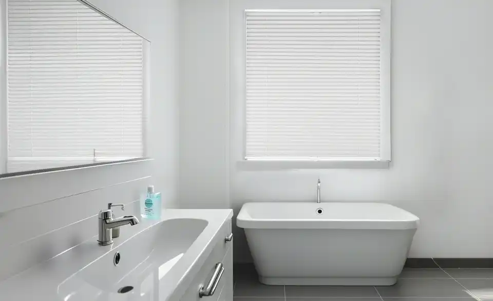 como Plissee Uni, in Wohnsituation