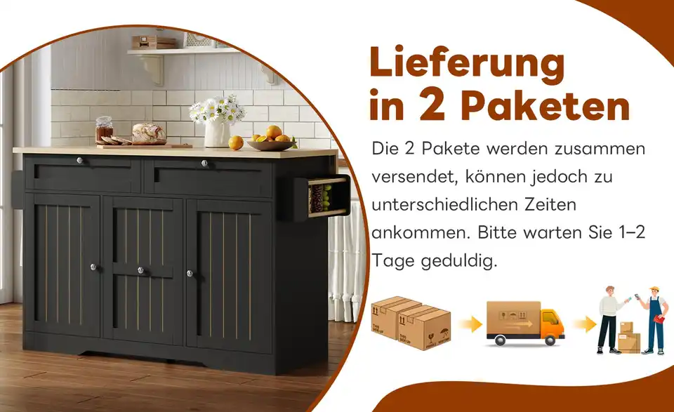 Kücheninsel BenchArt, Bild mit Text