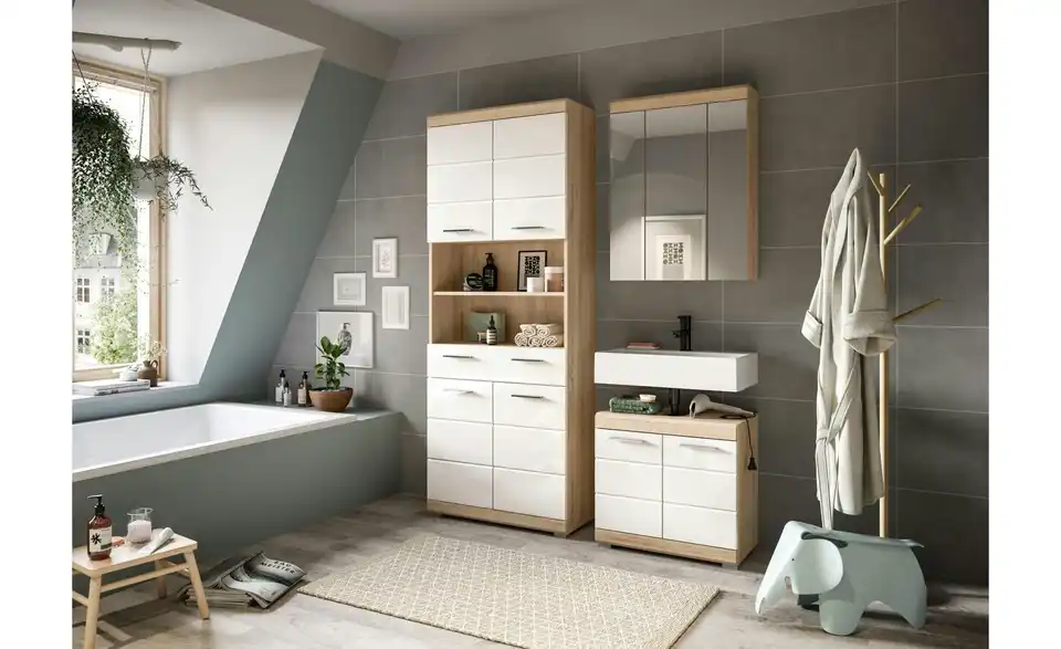 Badkombination, in Wohnsituation