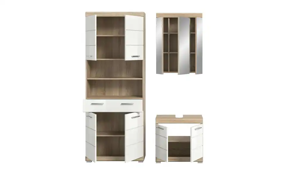 Badkombination, geöffnet