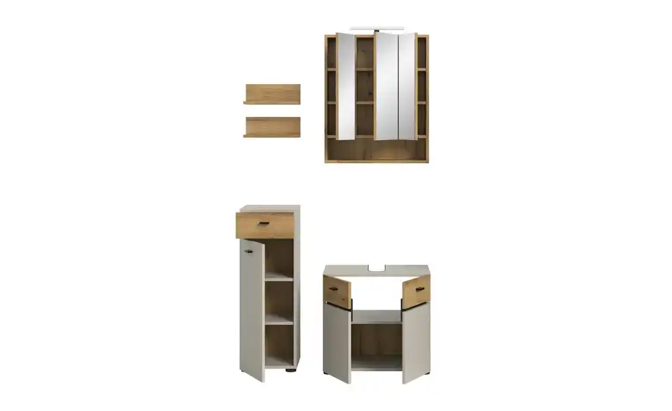 Badkombination, geöffnet