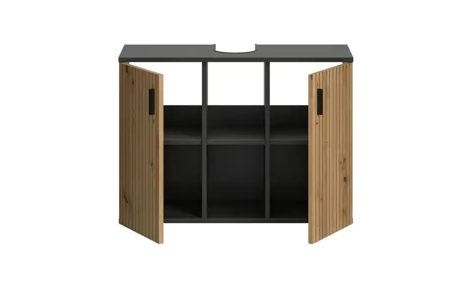 Waschbeckenunterschrank, geöffnet