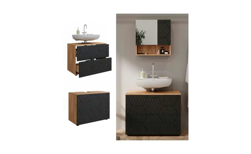 Waschbeckenunterschrank, Detailansicht