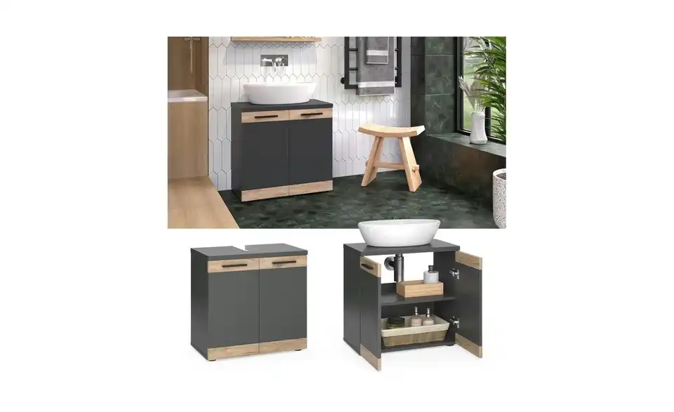 Waschbeckenunterschrank, Detailansicht