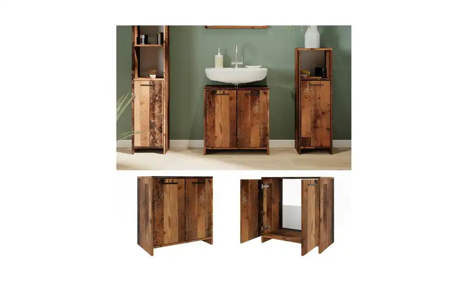 Waschbeckenunterschrank, Detailansicht