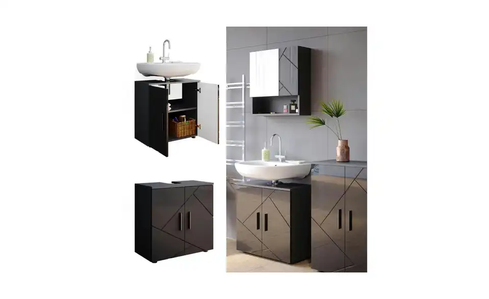 Waschbeckenunterschrank, Detailansicht