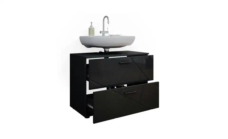 Waschbeckenunterschrank, geöffnet