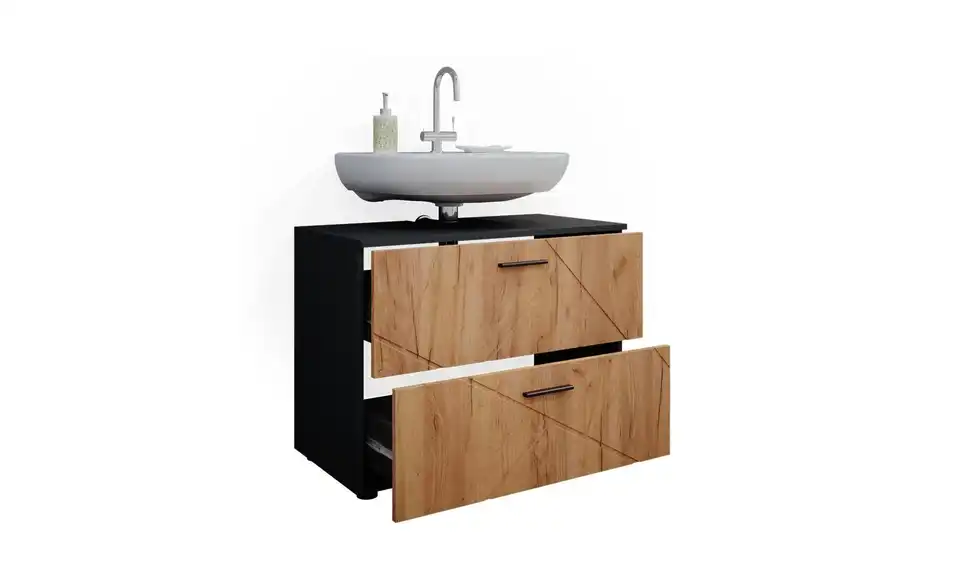 Waschbeckenunterschrank, geöffnet