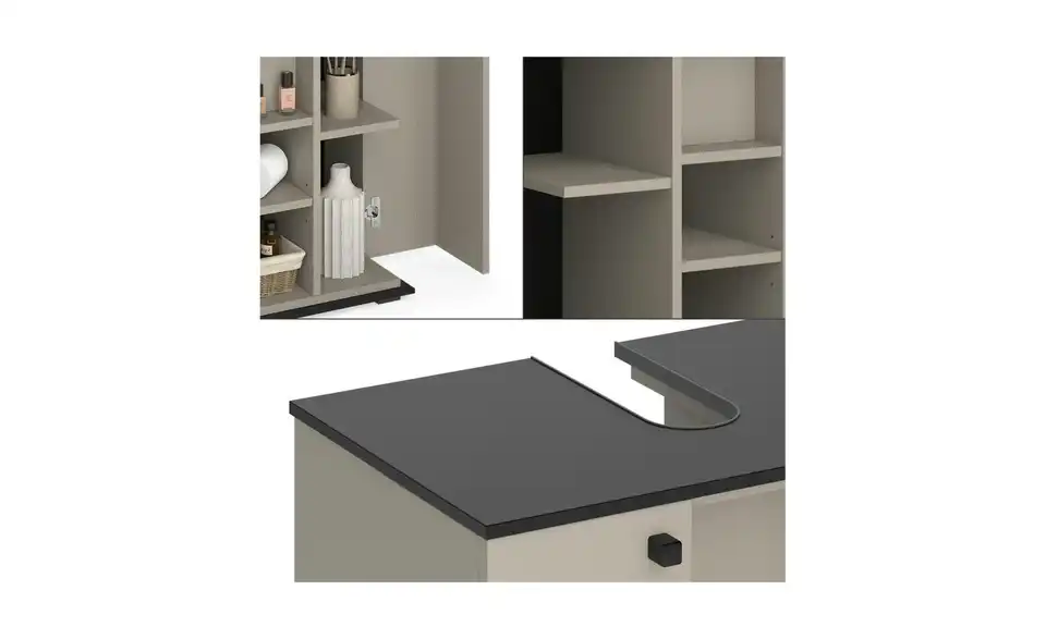 Waschbeckenunterschrank, Detailansicht