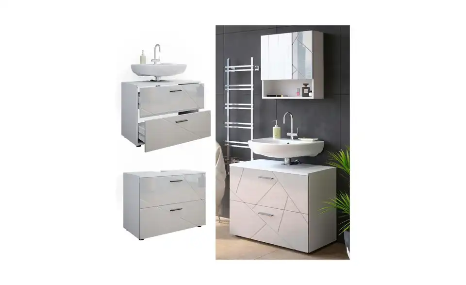 Waschbeckenunterschrank, Detailansicht