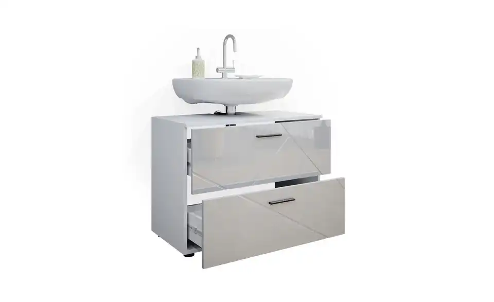 Waschbeckenunterschrank, geöffnet