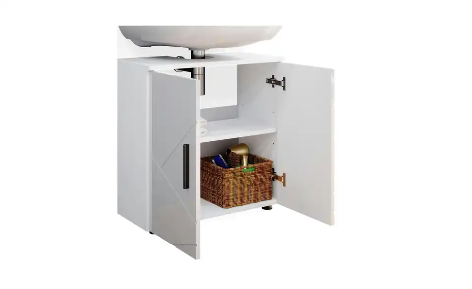 Waschbeckenunterschrank, Detailansicht