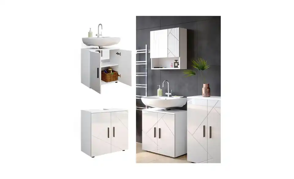 Waschbeckenunterschrank, Detailansicht