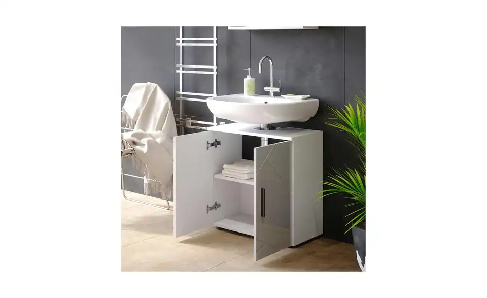 Waschbeckenunterschrank, Detailansicht