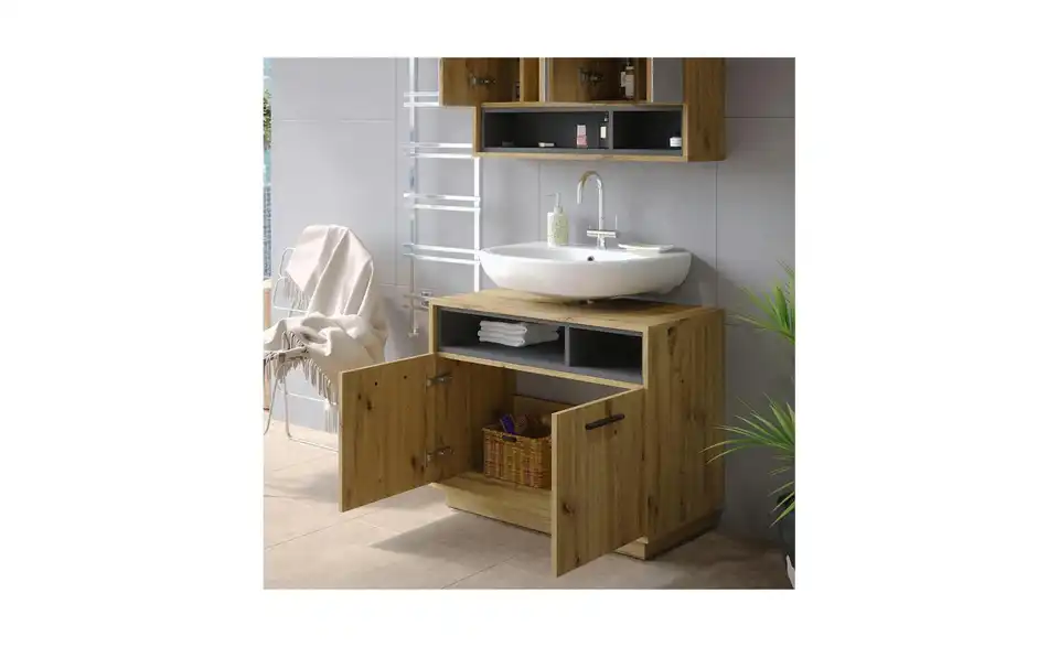 Waschbeckenunterschrank, Detailansicht