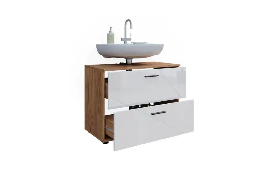 Waschbeckenunterschrank, geöffnet